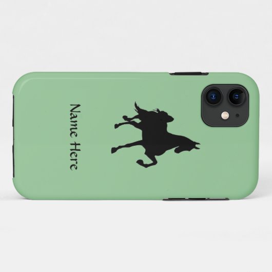 Saddlebred PferdeSilhouette Case-Mate iPhone Hülle (Rückseite (Horizontal))