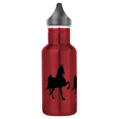 Saddlebred PferdeSilhouette Trinkflasche (Links)