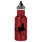 Saddlebred PferdeSilhouette Trinkflasche (Rechts)