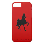 Saddlebred Silhouette Case-Mate iPhone Hülle (Rückseite)