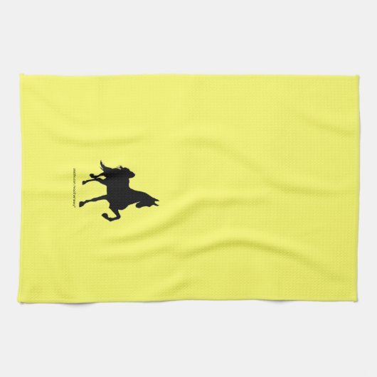 Saddlebred Silhouette Handtuch (Horizontal)