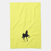 Saddlebred Silhouette Handtuch (Vertikal)
