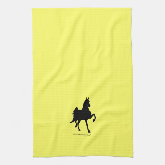 Saddlebred Silhouette Handtuch (Vertikal)