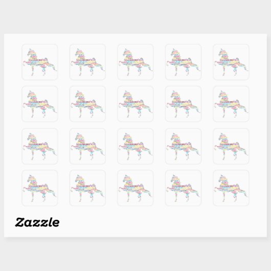 Saddlebred Sticker (Blatt)