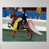 Saddlebred The Winning Pass Pferd Portrait Poster (Vorne)