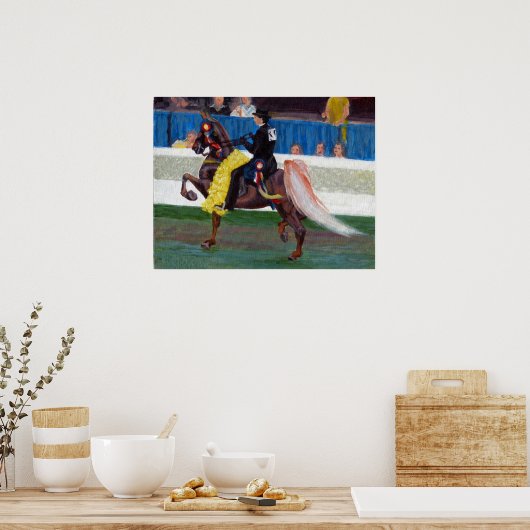 Saddlebred The Winning Pass Pferd Portrait Poster (Küche)