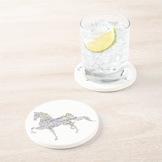 Saddlebred Untersetzer (Seite)