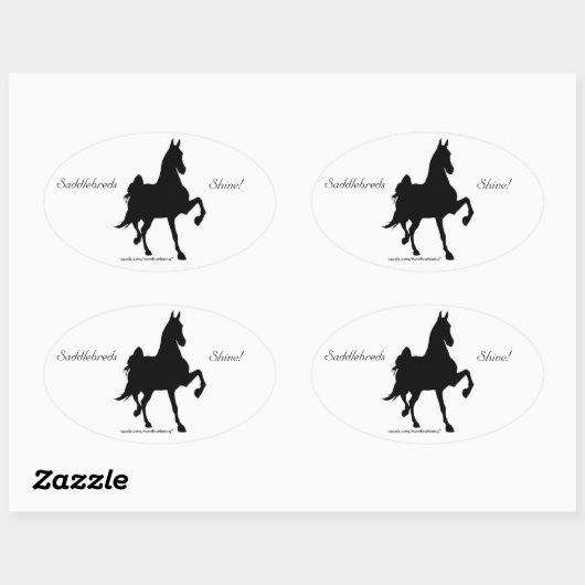 Saddlebreds Shine! Aufkleber (Blatt)