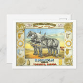 Saddler Centennial Exposition Werbung Postkarte (Vorne/Hinten)