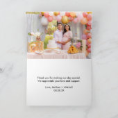 Saddup Modernes Western Cowgirl Custom Foto Dankeskarte (Innenseite)