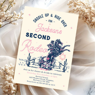 Saddup Second Rodeo Cowboy Geburtstagsparty Einladung