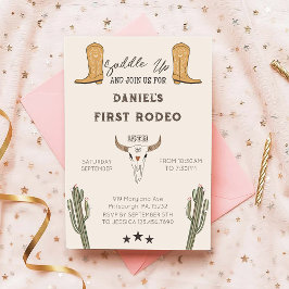 Saddup Western Cowboy Geburtstag Einladung