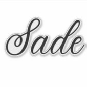 Sade Aufkleber (Vorderseite)