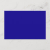 Sade Royal Blue Ivory Wedding Website QR Code Begleitkarte (Rückseite)
