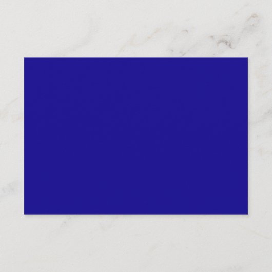 Sade Royal Blue Ivory Wedding Website QR Code Begleitkarte (Rückseite)