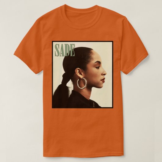 Sade Seitenprofil Lang T-Shirt (Design vorne)