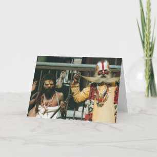 Sadhus in Nepal, Postkarte