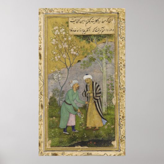 Sadi im Garten der Rose Poster (Vorne)