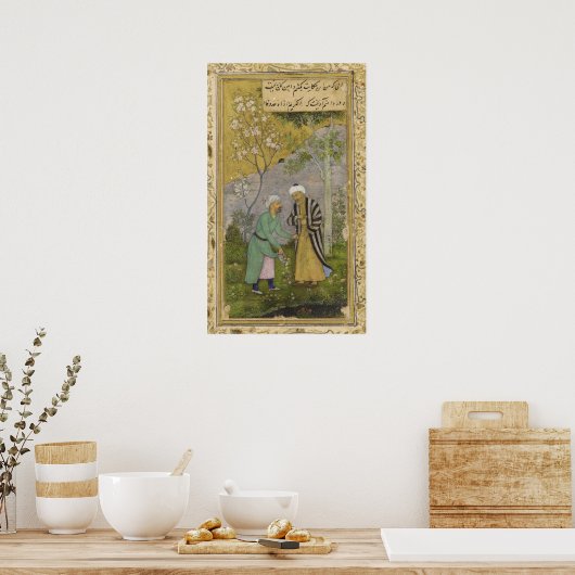 Sadi im Garten der Rose Poster (Küche)