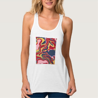 Sadie 1 Crazy Buntes Abstractes Tank Top