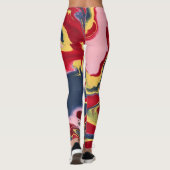 Sadie 1 Crazy Colorful Abstract Leggings (Rückseite)