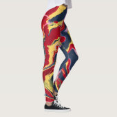 Sadie 1 Crazy Colorful Abstract Leggings (Rechts)