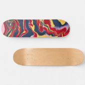 Sadie 1 Crazy Colorful Abstract Skateboard Deck (Horizontal)