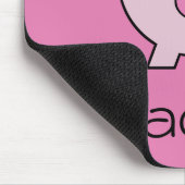 Sadie das rosa Schwein ~ niedliches Girly Kawaii Mousepad (Ecke)