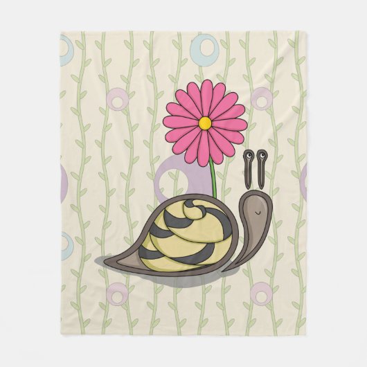 Sadie die Schnecke-Fleece-Decke Fleecedecke (Vorderseite)
