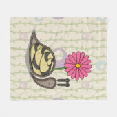 Sadie die Schnecke-Fleece-Decke Fleecedecke (Vorderseite (Horizontal))