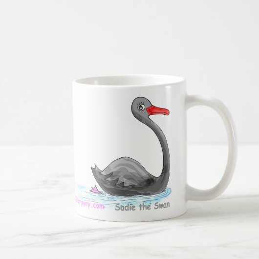 Sadie die Schwan-Tasse Kaffeetasse (Rechts)