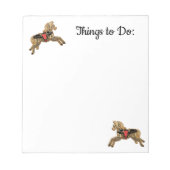 Sadie Gepunktet Horse Notizblock (Vorderseite)