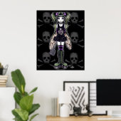 "Sadie" Gothic Punk Bug Pixie Poster (Heimbüro)
