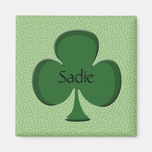 Sadie Kleeblatt Magnet (Vorne)