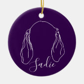 Sadie Ornament (Paw Prints) (Vorne)