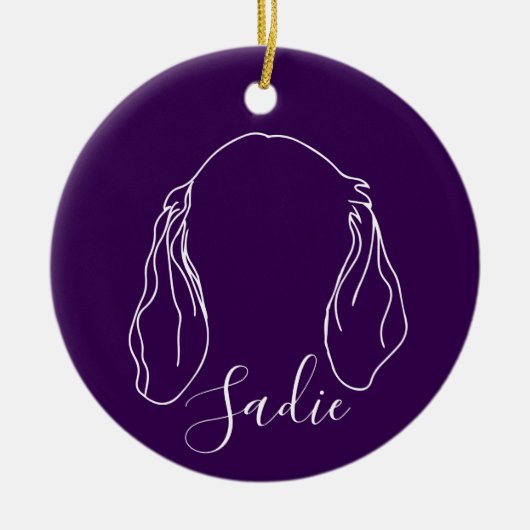 Sadie Ornament (Paw Prints) (Vorne)