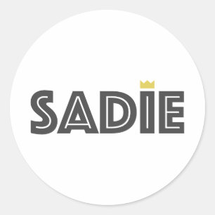 Sadie Runder Aufkleber
