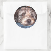 Sadie Runder Aufkleber (Tasche)