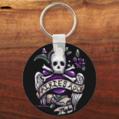 "Sadie" Skull Punk-Schlüsselanhänger Schlüsselanhänger (Vorderseite)