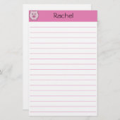 Sadie the Pink Pig ~ Niedlich Girly Kawaii Briefpapier (Vorne/Hinten)