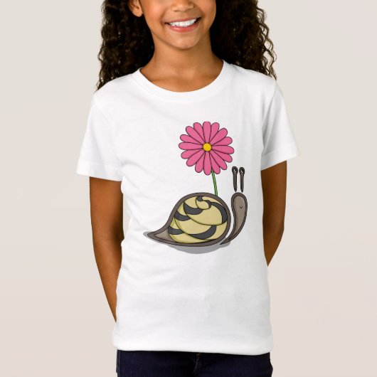 Sadie the Snail Kid's and Baby Shirt (Vorderseite)