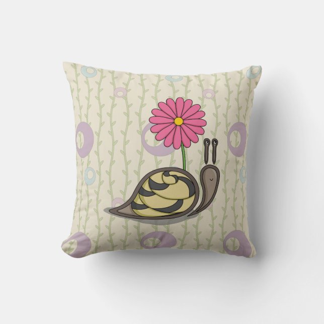 Sadie the Snail Pillow Kissen (Vorderseite)