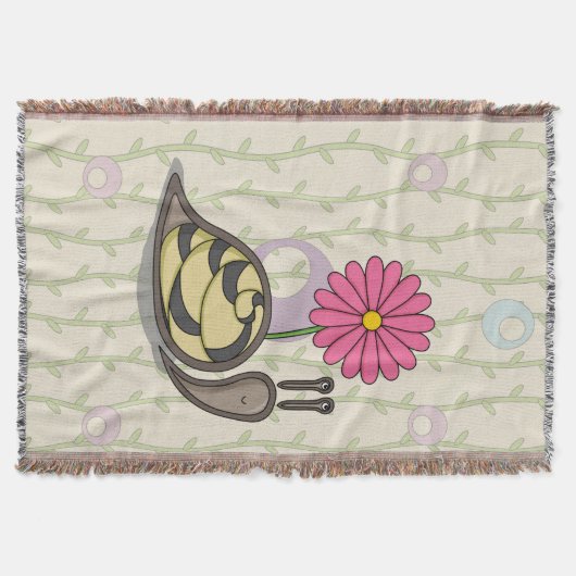 Sadie the Snail Throw Blanket Decke (Vorderseite)