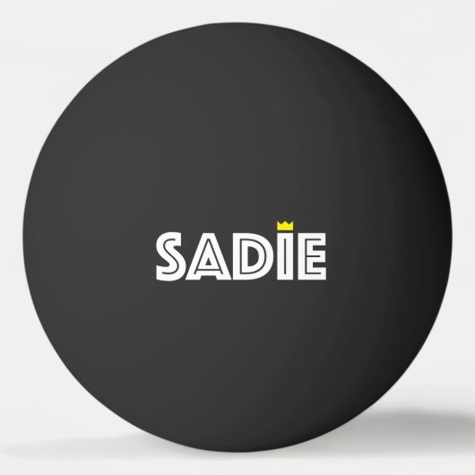 Sadie Tischtennisball (Vorderseite)
