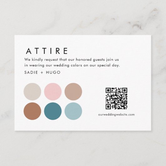 SADIE Wedding Gästekarte Begleitkarte (Vorderseite)