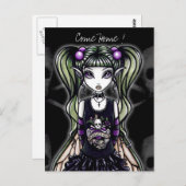 Sadie's "Come Zuhause ! " Gothic Fairy Postcard Postkarte (Vorne/Hinten)