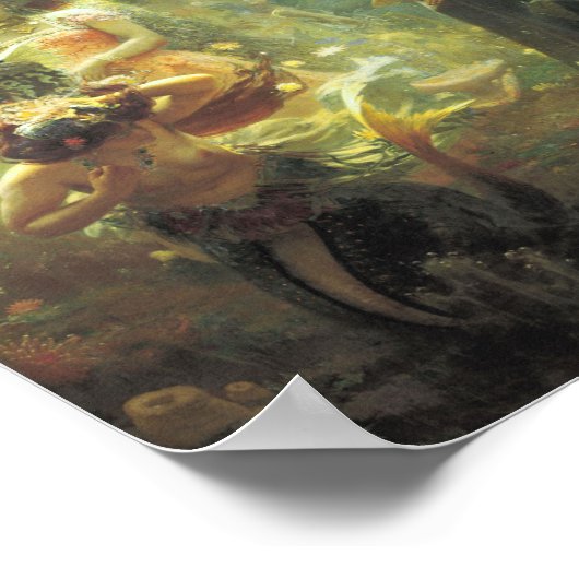 Sadko im Unterwasser-Königreich von llya Repin Poster (Ecke)