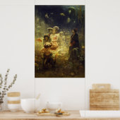 Sadko im Unterwasserreich Ilya Repin Mermaid Poster (Küche)
