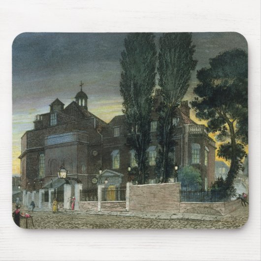 Sadlers Brunnen, 1826 (farbiger Stich) Mousepad (Vorne)
