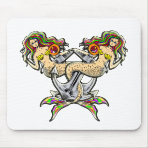 Sadly mermaids at anchor mousepad